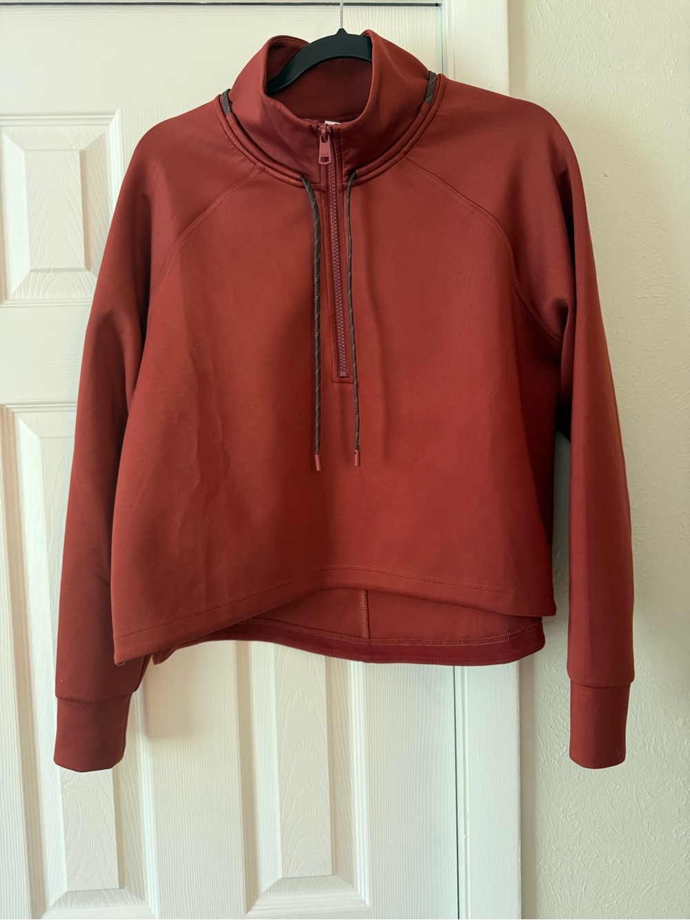 Lole Spacer Half Zip Cropped Sweatshirt size Medium